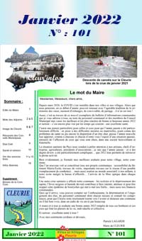 Feuillet d'informations communales de Cleurie de Janvier 2022