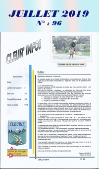 Feuillet d'informations communales de Cleurie