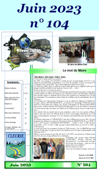 Feuillet d'informations communales de Cleurie de Juin 2023
