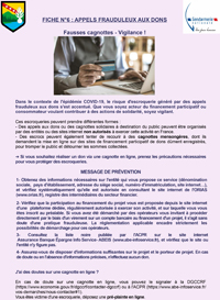 Appels frauduleux aux dons