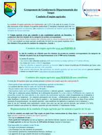 Conduite des engins agricoles