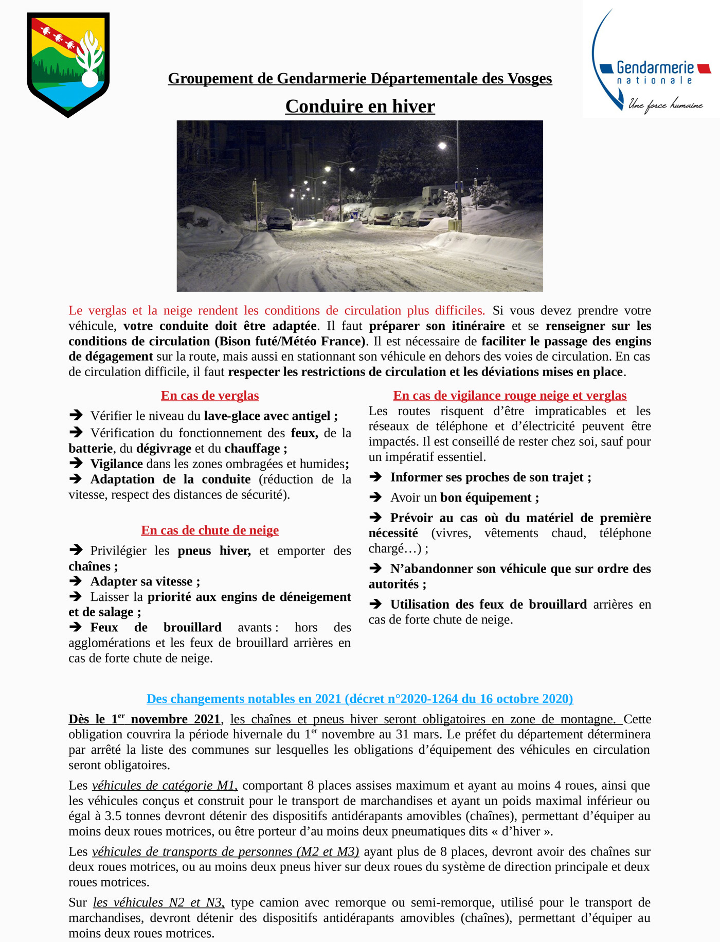 Conduite en hiver