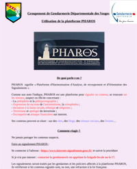 fiche utilisation plateforme pharos