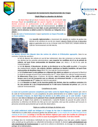 Lutte contre les dépôts illégaux de déchets 