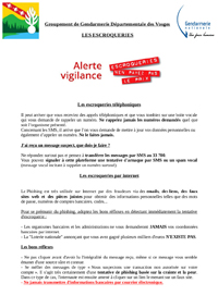prevention escroquerie