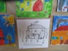 Dessin des fermes vosgiennes par les élèves de l'école de Cleurie